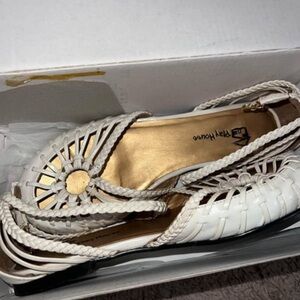 Playhouse White Woven Sandals